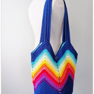 Crochet Bag, Tote Bag Aesthetic, Boho Bag, Tote Bag for Women, Small Tote Bag, Cottagecore Bag, Birthday Gifts for Her, Trendy Tote Bag bild 4