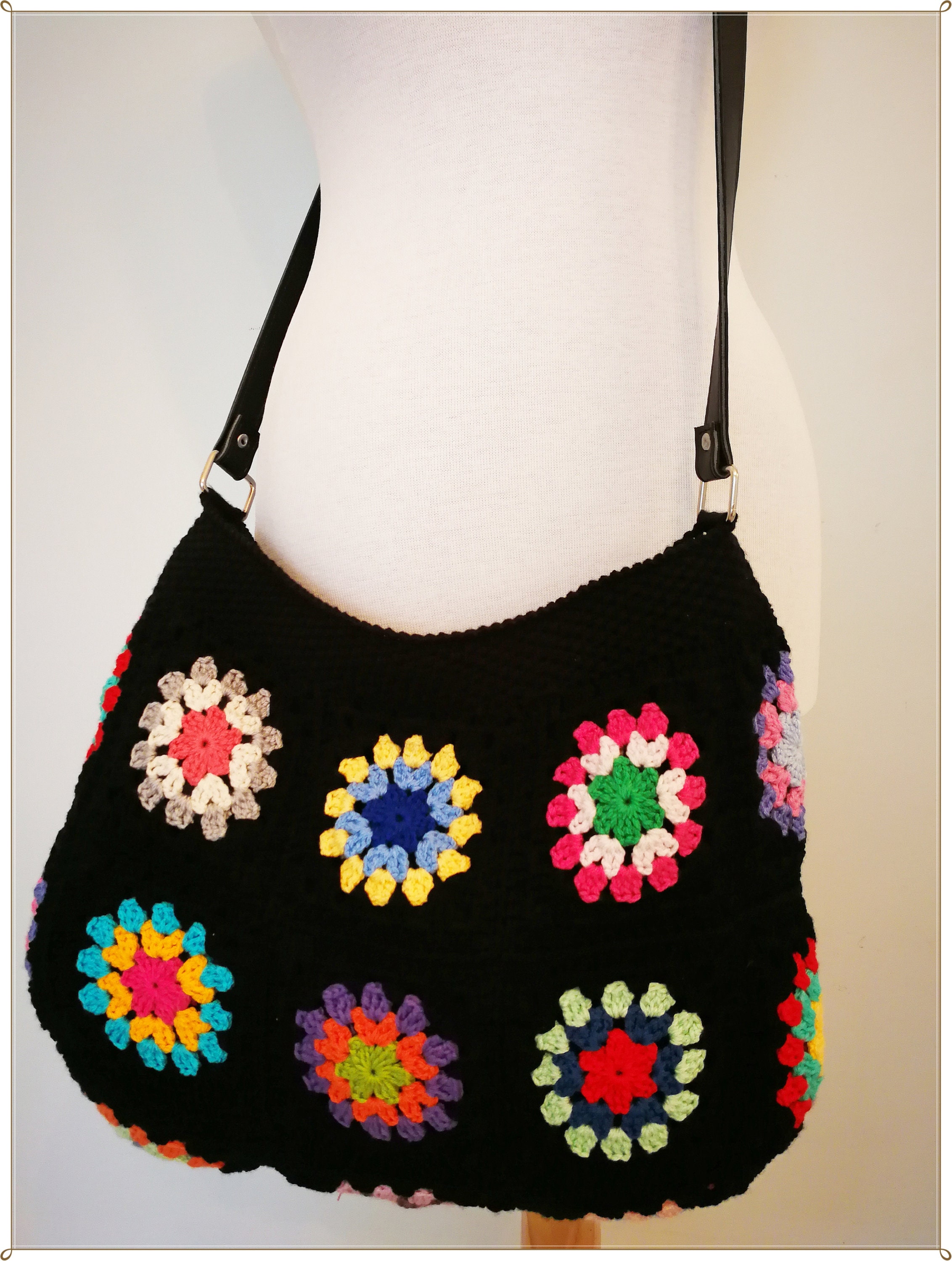 Crossbody Bag Granny Square Bag Crochet Purse Gift for Her Etsy