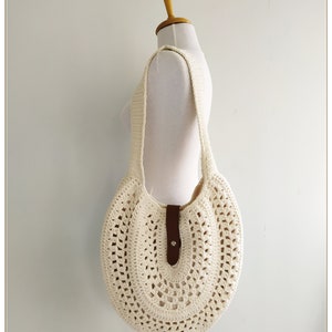 Crochet Bag Hobo Bag Boho Bag Hippie Bag Cream Bag Retro - Etsy