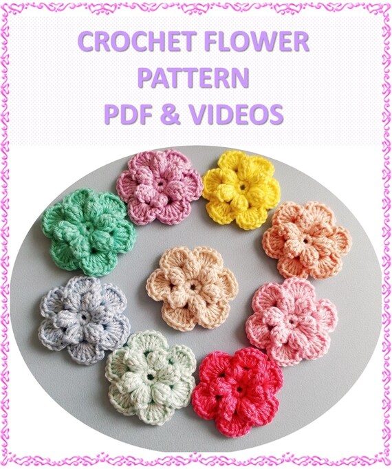 3d Crochet Flower Pattern