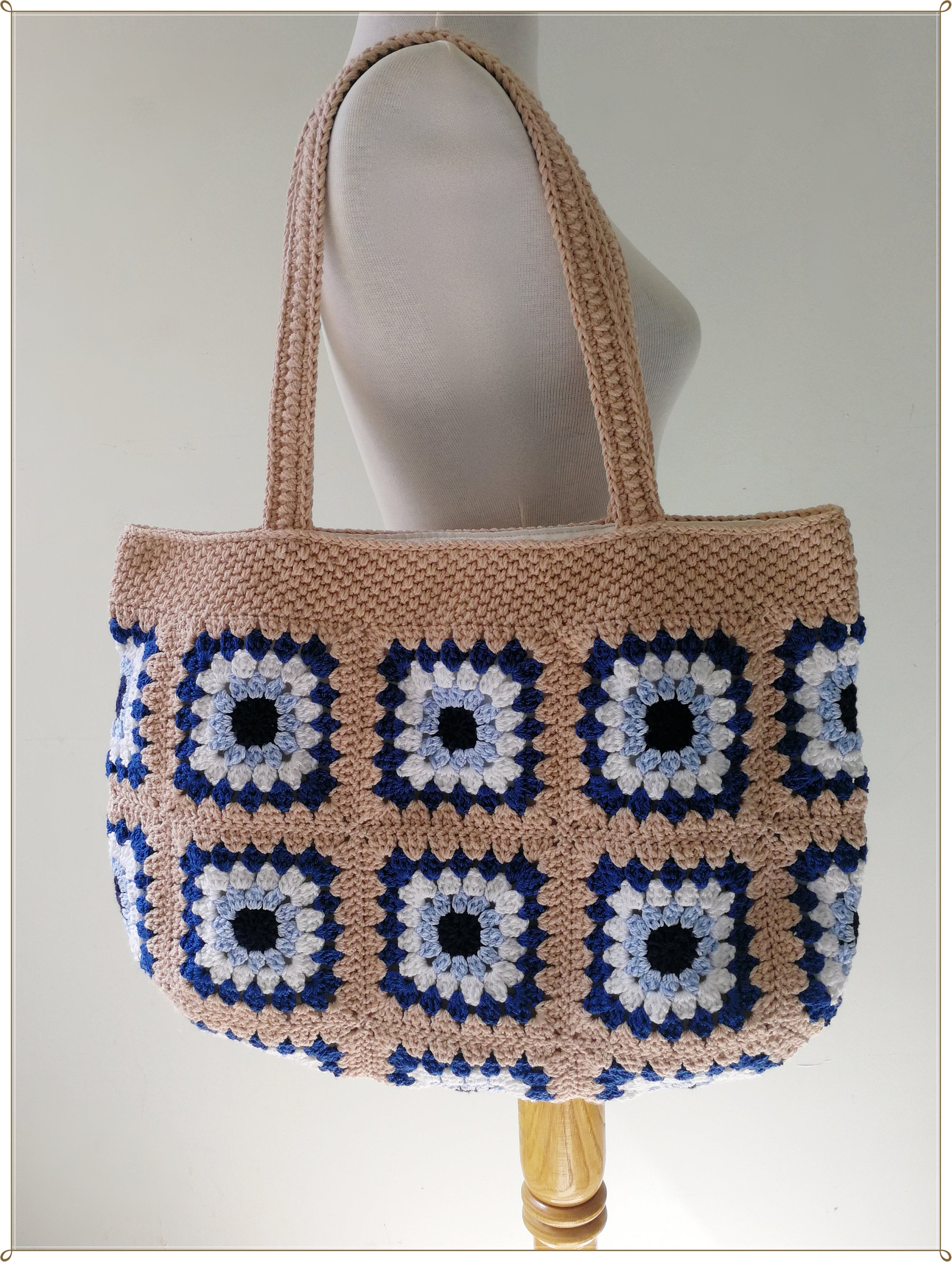 Crochet Bag Granny Square Bag Evil Eye Bag Crochet Purse | Etsy