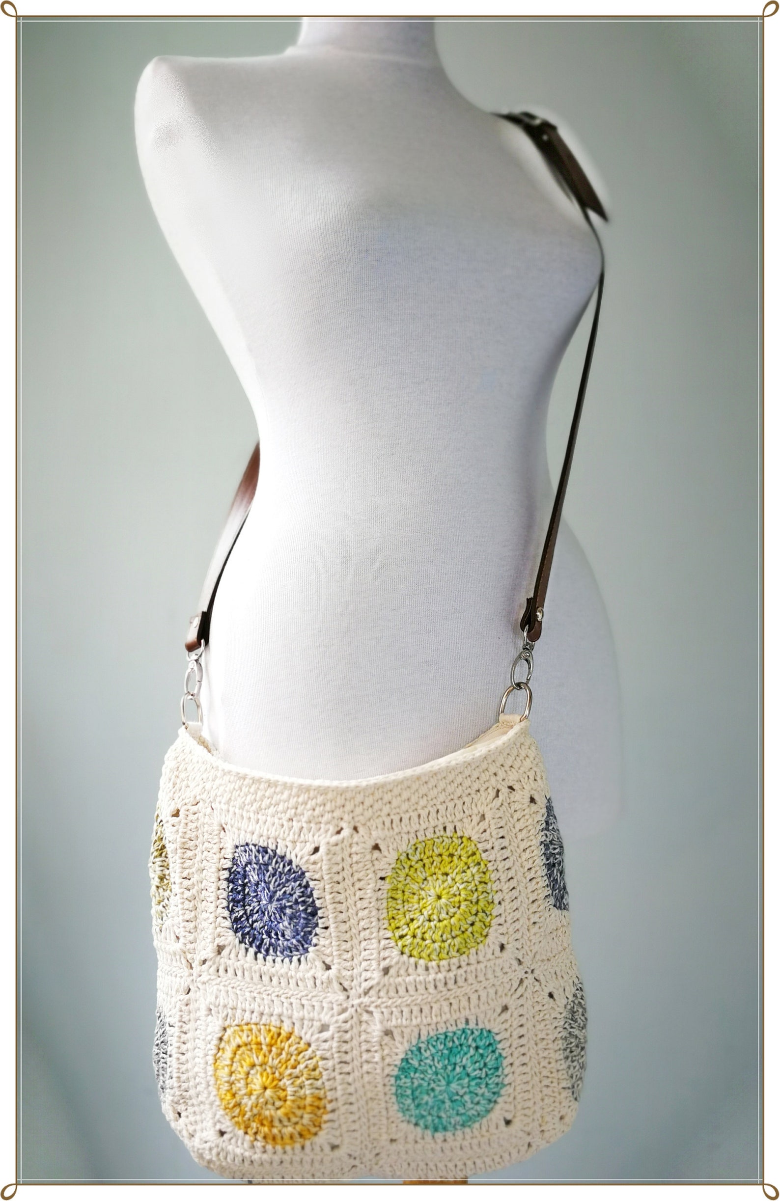 Crochet Bag Crossbody Bag Granny Square Bag Crochet Etsy