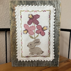 Finished Cross Stitch Bunny