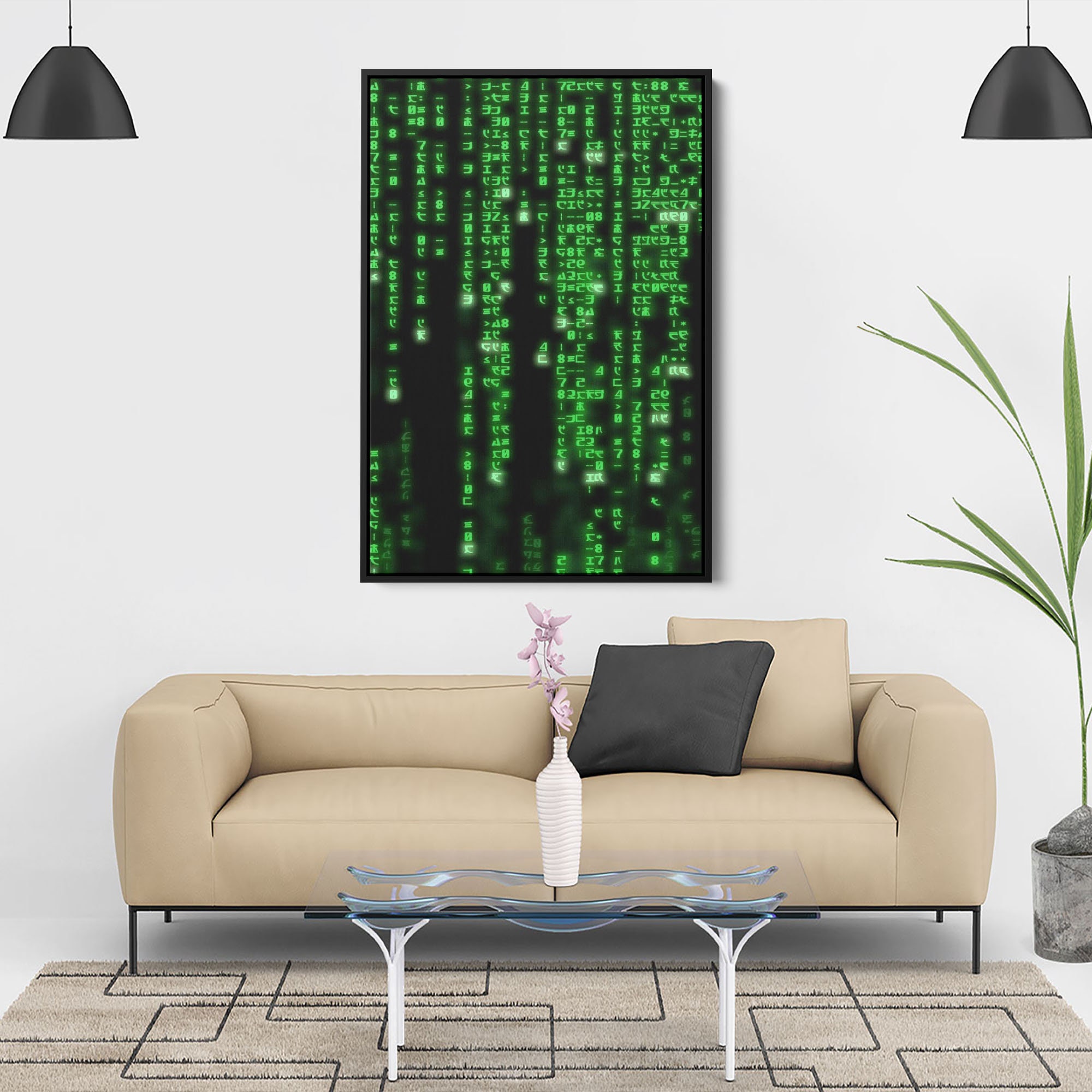 The Matrix Wall Art Canvas The Matrix Movie Poster Canvas Etsy