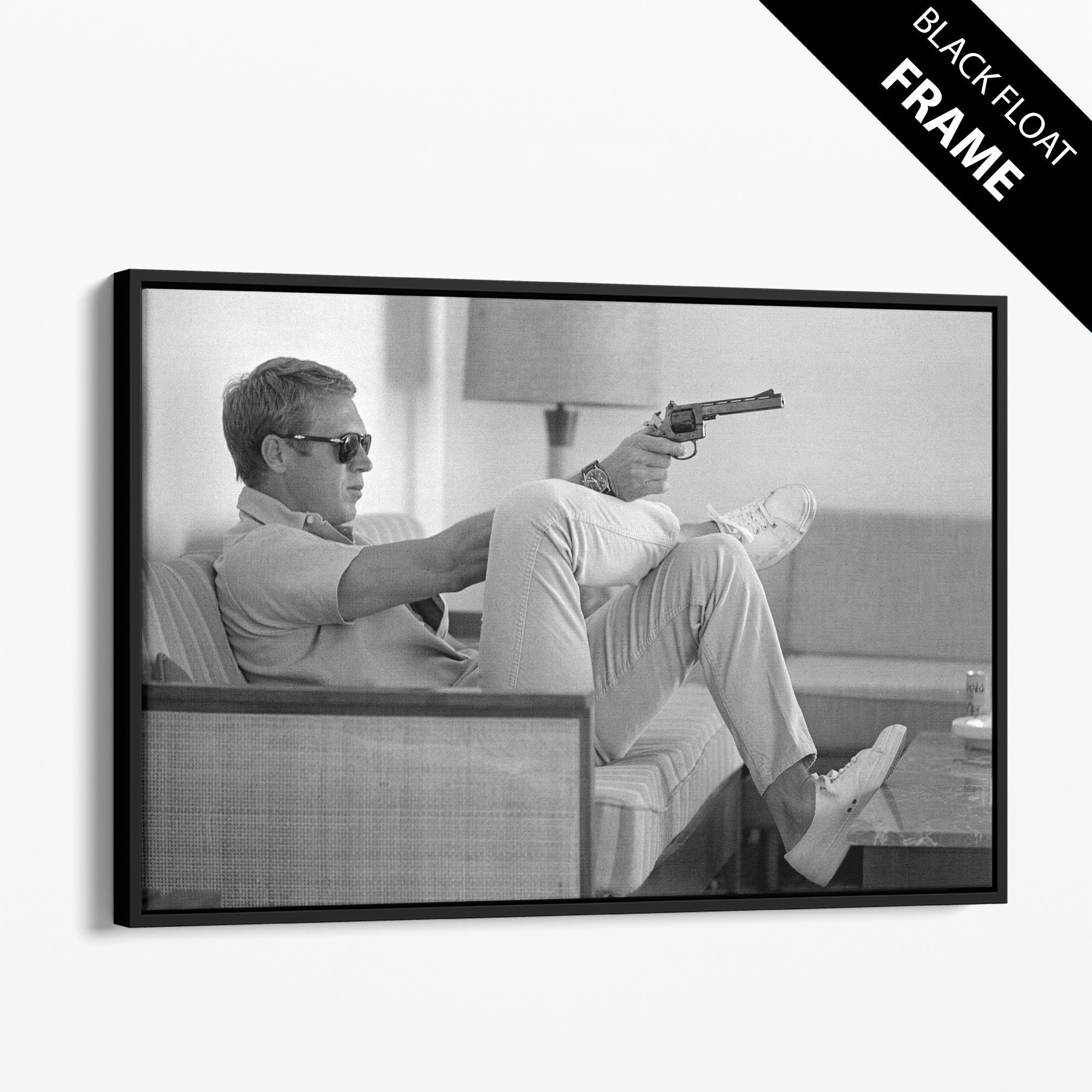 Steve McQueen Canvas Wall Art Steve McQueen Celebrity Poster | Etsy