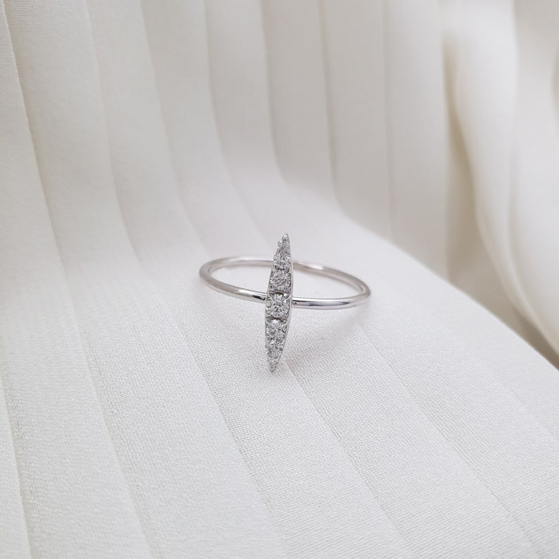 Engagement ring rose gold, Unique Engagement Ring Thin diamond ring Wedding Ring Diamond ring Diamond engagement ring