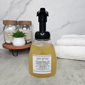 Foaming Hand Soap w/ Pump Dispenser - Choose Your Scent, All Natural Organic Handmade Essential Oil or Fragrance Liquid Castile Wash