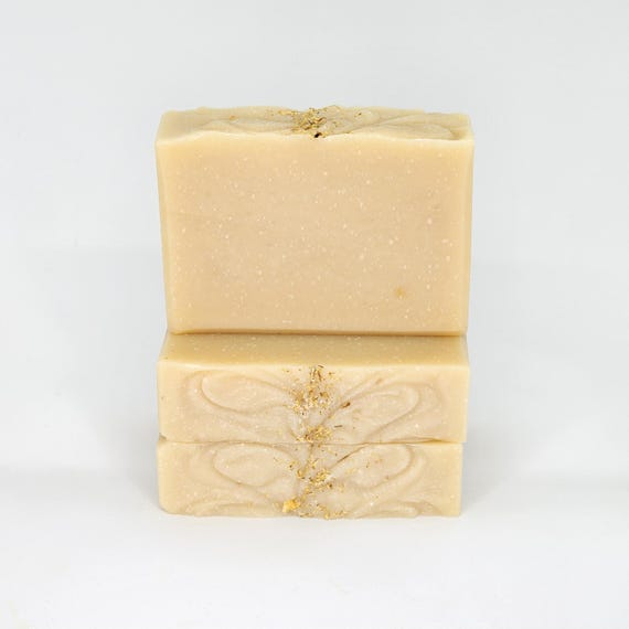 Chamomile Soap, Creamy Bubbly Handmade Homemade Artisan Cold Process Botanical Flower Bar Soap Cake For Sensitive Normal or Dry Skin Types