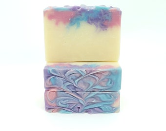 Brambleberry Soap, PREORDER, Ships in 30 Days, Pretty Swirled Handmade Artisan Homemade Cold Process Natural Olive Oil Handcrafted Bar Soap