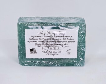 Nag Champa Soap, Cold Process Castile Bastile Moisturizing Natural Artisan Handmade Homemade Vegan Vegetable Glycerin Blue Crystal Bar Soap