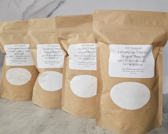 Laundry Soap, All Natural Eco-Friendly Bio-degradable Handmade Homemade Super Concentrated Detergent Clothing Cleaning Wash Powder