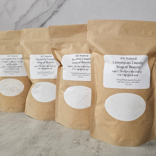 Laundry Soap, All Natural Eco-Friendly Bio-degradable Handmade Homemade Super Concentrated Laundry Detergent Clothing Cleaning Wash Powder
