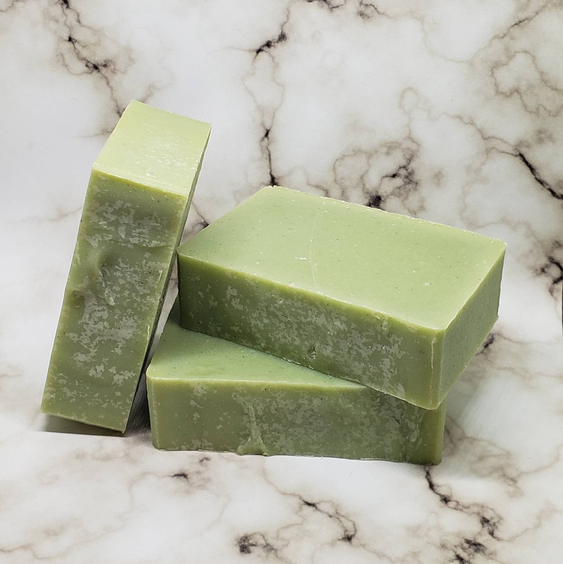 Peppermint Pumice Gardener's Herbal Soap Handcrafted Natural Soap
