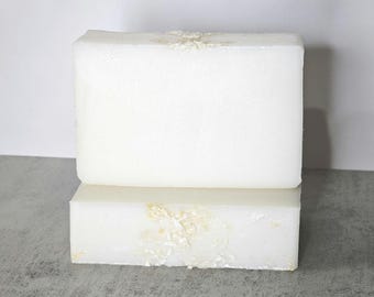 Scented Coconut Soap, Hand Cut Handcrafted Handmade Homemade Goatmilk Artisan Cold Process Fragrance Oil Luxury Bar Soap Cake