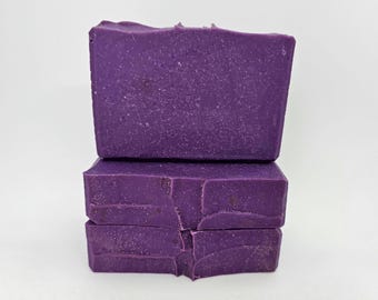 Tahitian Petals Rough Stuff Soap, Handmade Castile Artisan Cold Process Natural Bar Soap with Pumice