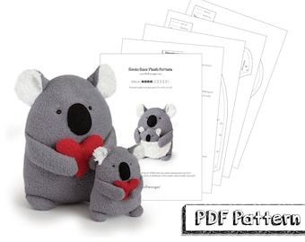 Koala PDF Sewing Pattern and Tutorial —Step-by-Step Instructions with Photos