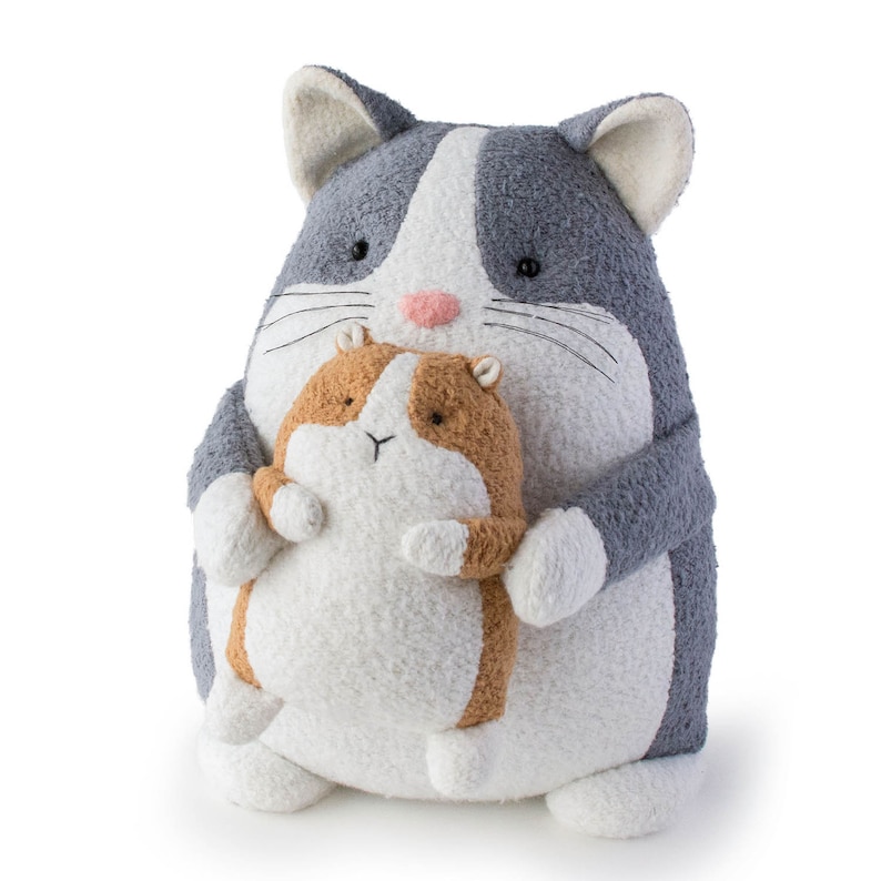 PDF Sewing Pattern Set - Full Size, Tiny Size, and Ornament 10" and 5" Plush (Corgi, Cat, Guinea Pig, Otter, Raccoon, Polar Bear, & Deer) image 10