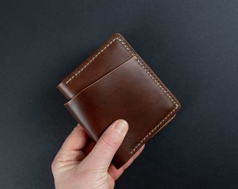Brown leather wallet, personalised wallet, BUILD YOUR OWN luxury leather wallet, The No. 32