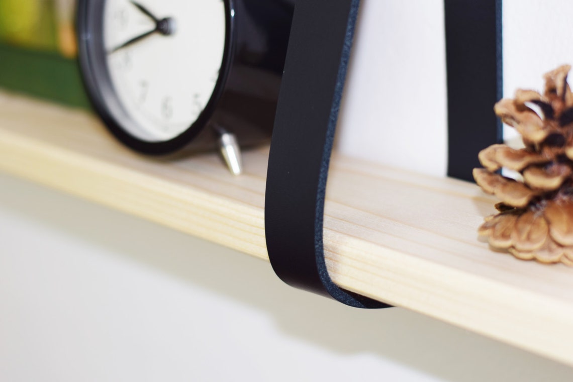 Leather Shelf Straps Leather Straps for Shelves Leather Etsy UK