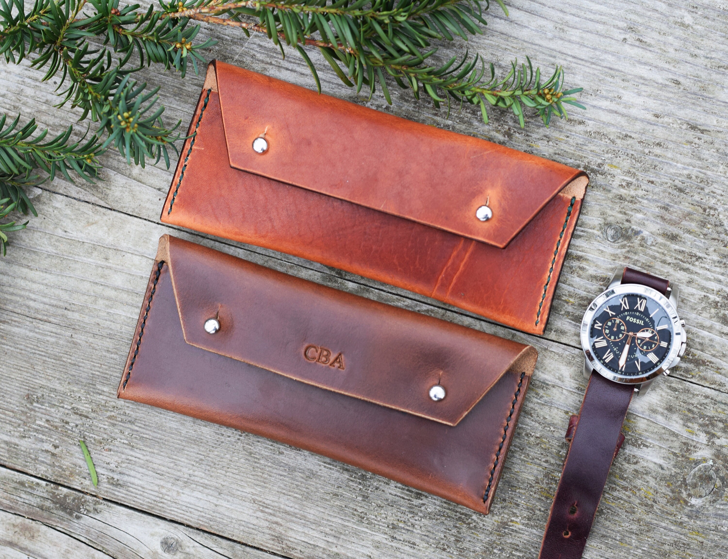 Personalized leather watch case leather case watch case Etsy