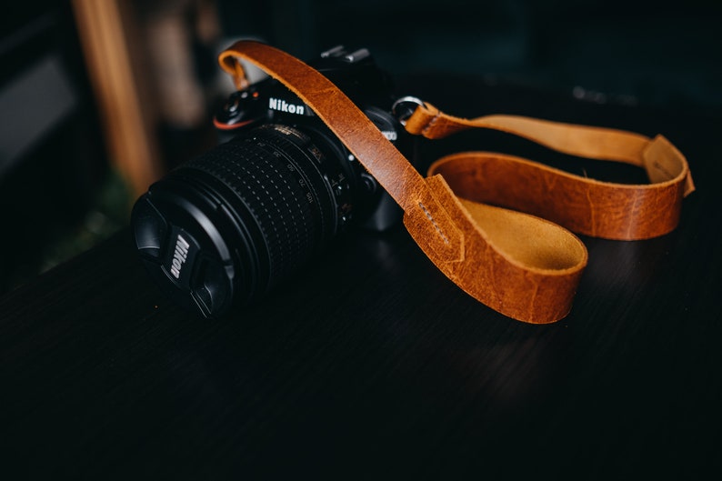 Leather camera strap personalized camera strap gift for Etsy