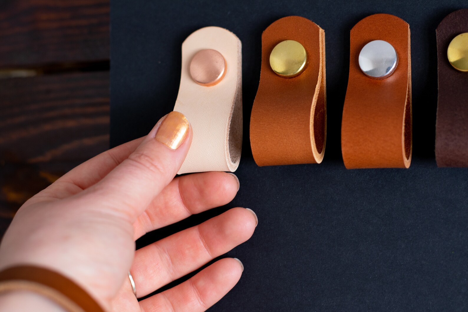 Leather Drawer Pulls Leather Pulls Leather Handles Etsy Australia