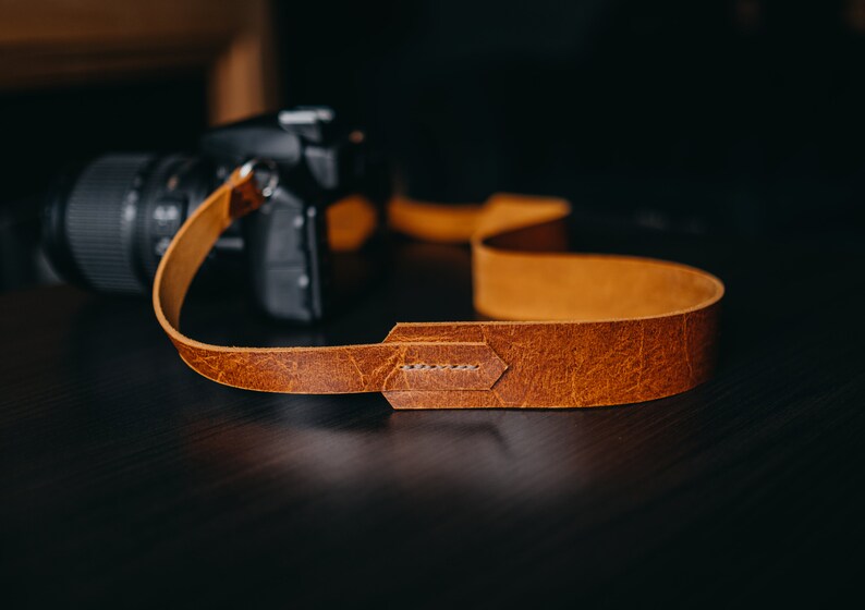 Leather camera strap personalized camera strap gift for Etsy