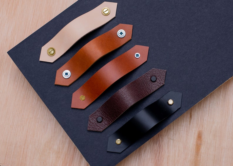 Leather Handles Custom Drawer Handles Leather Handle Drawer Etsy