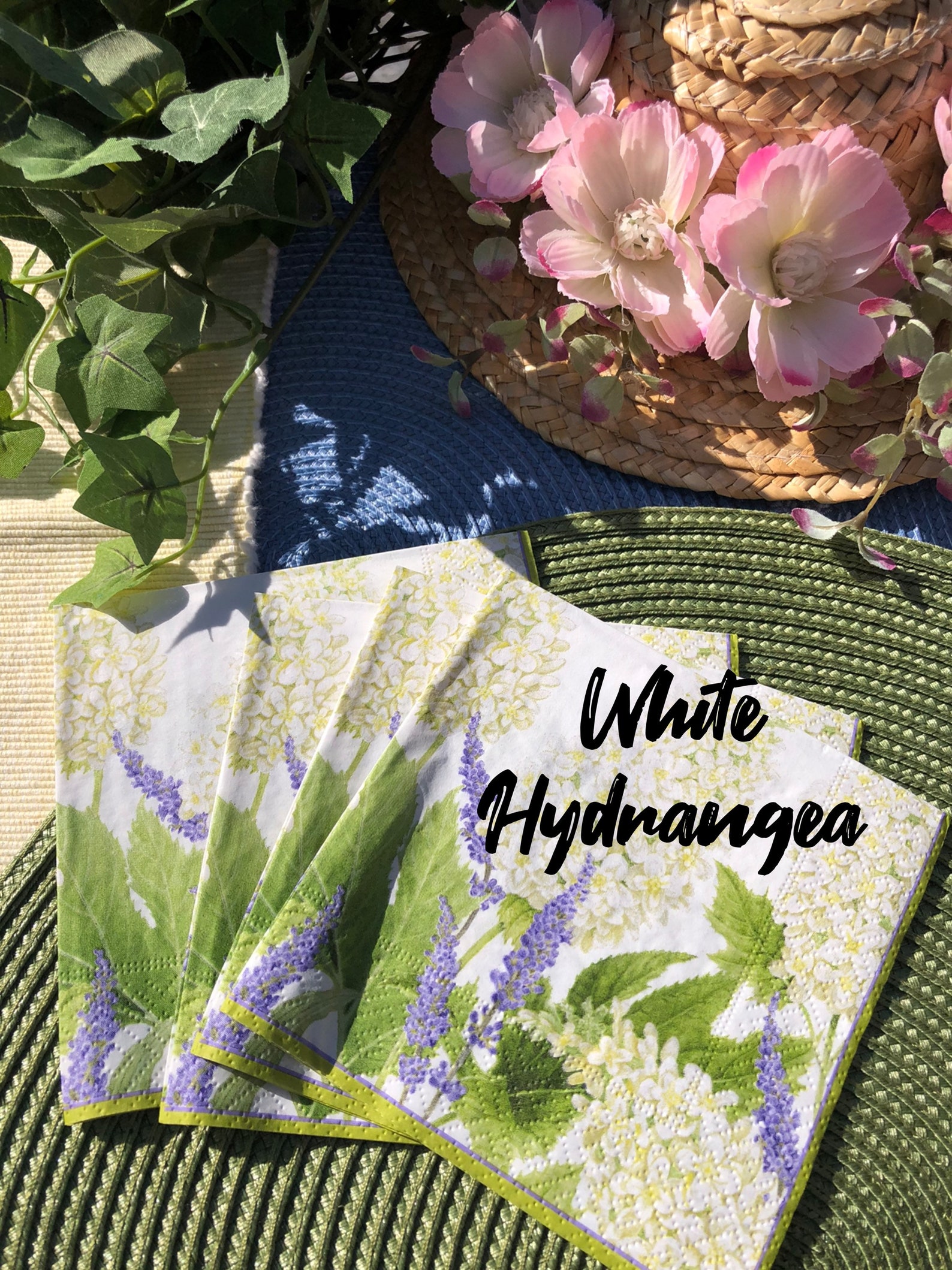 2-ply Hydrangea Paper Decoupage Napkins - Etsy