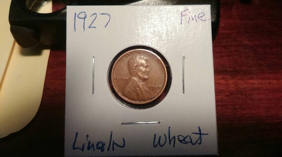 Fine 1927 Lincoln Wheat Penny