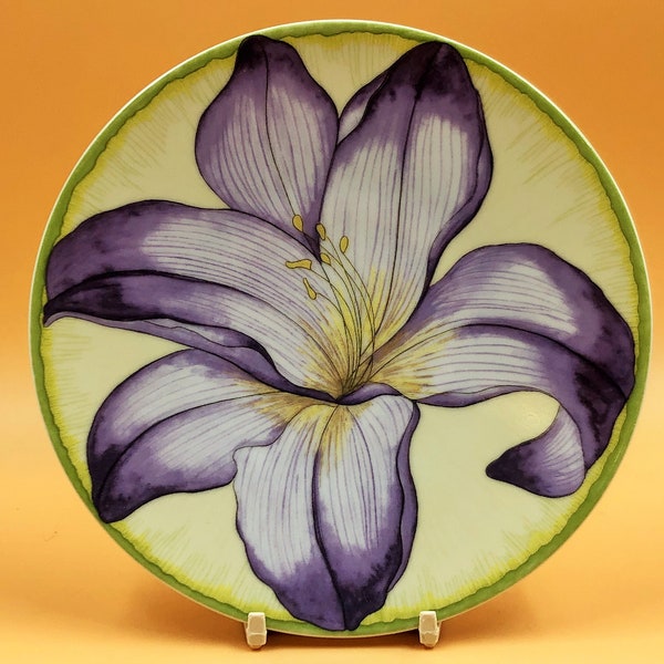 Assiette latérale design Limoges Médard De Noblat En Porcelaine Etamine Lys. - POSTE GRATUIT AU ROYAUME-UNI -