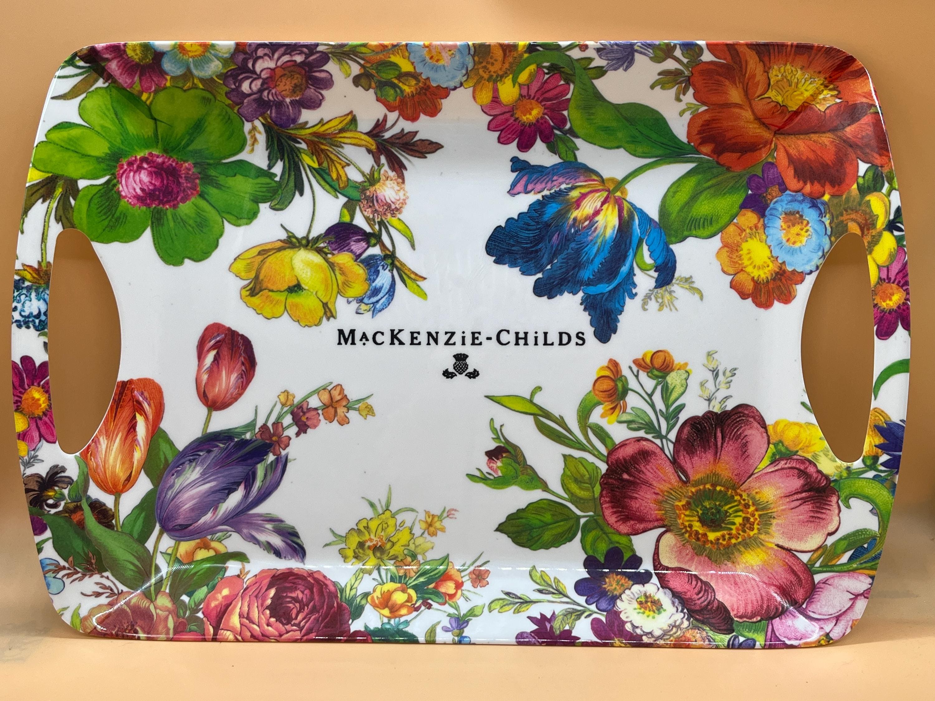 【新品】McKenzie-Childs 花柄　プレート Amazon.com: MACKENZIE-CHILDS Set of 4 Enamel Appetizer Plates