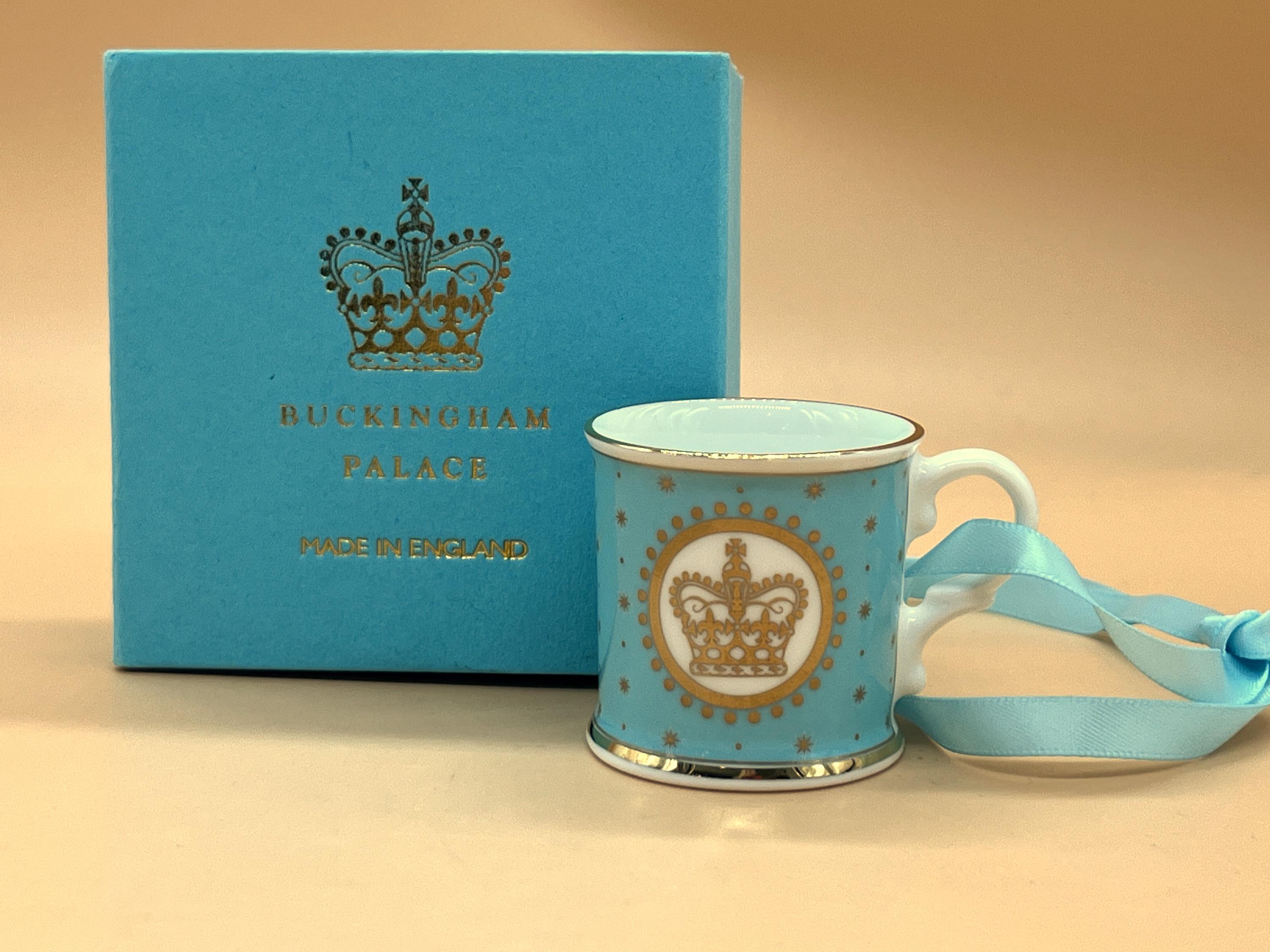 BUCKINGHAM PALACE ティーポット、ティーカップ オーナメント BUCKINGHAM PALACE ティーポット、ティーカップ オーナメント