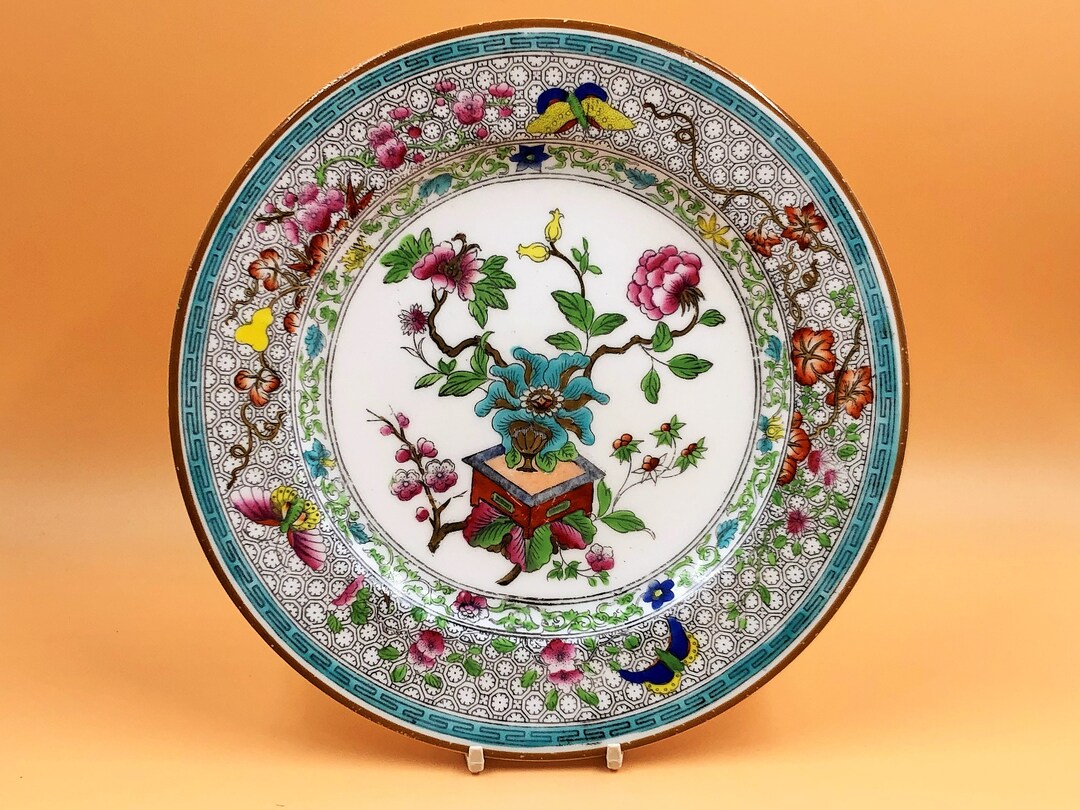 Early Worcester China Indian Tree Bowpot Chinoiserie 9