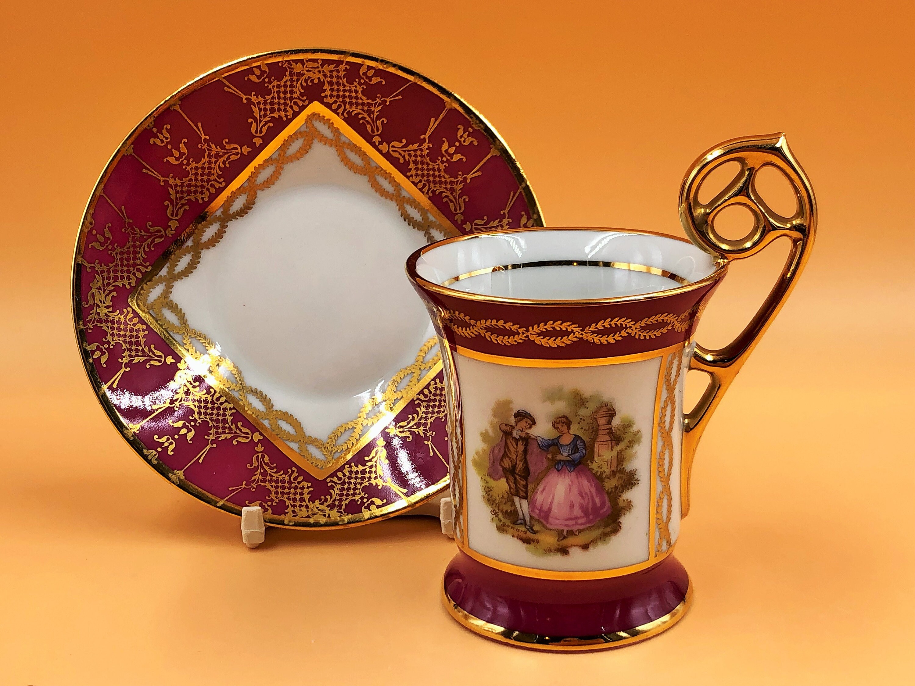 マイセン ブルーオニオンペアキャンドルスタンドキャンドルホルダー