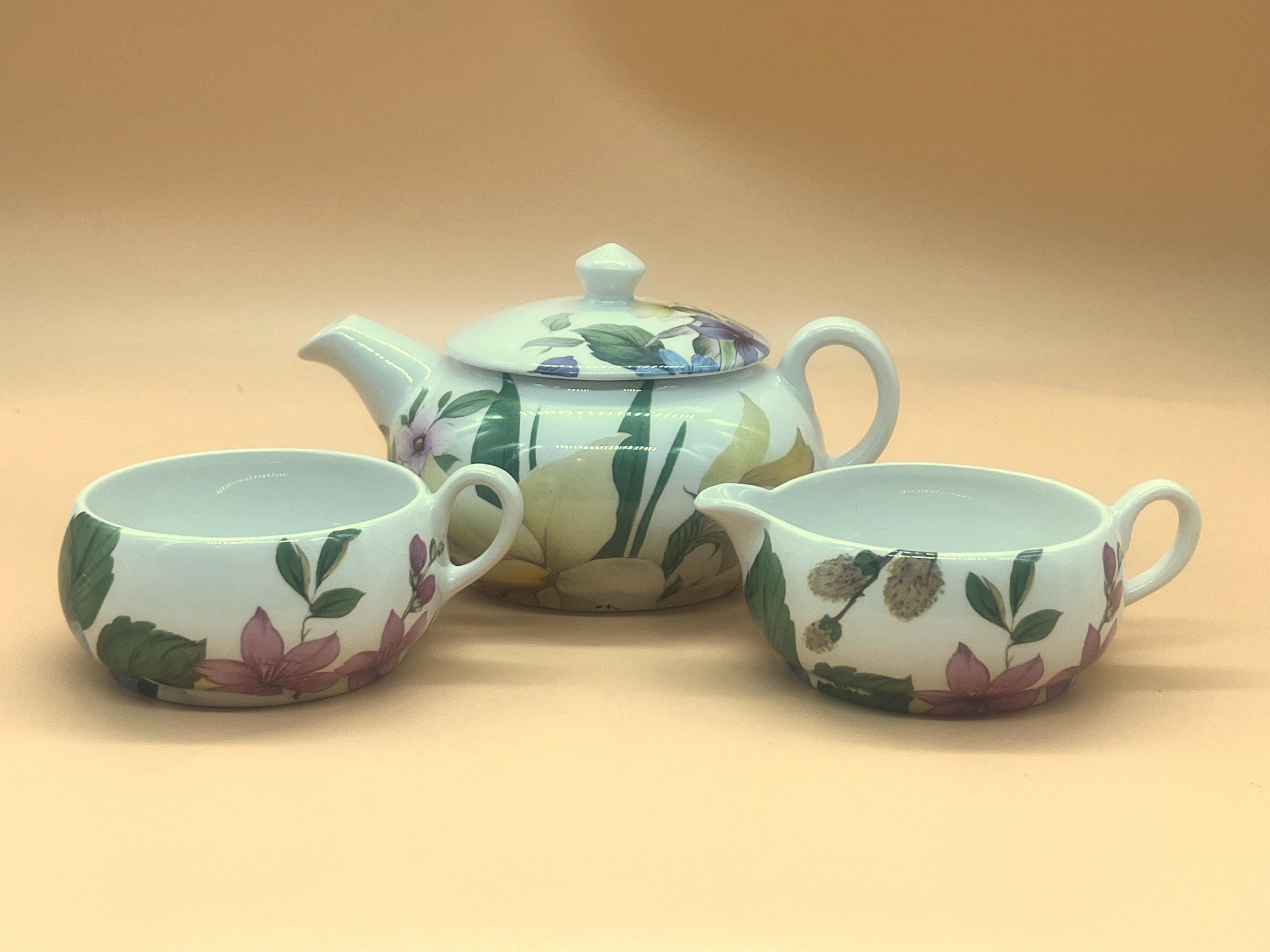 Foley Pottery Awda Vintage James Kent Old Foley Pottery Daffodil Design Stacking Tea Pot ...