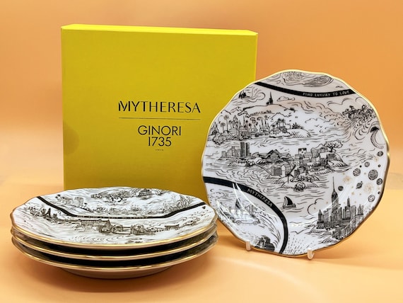 Set of 4 Ginori 1735 Mytheresa by Safia Ouares Dessert / Side