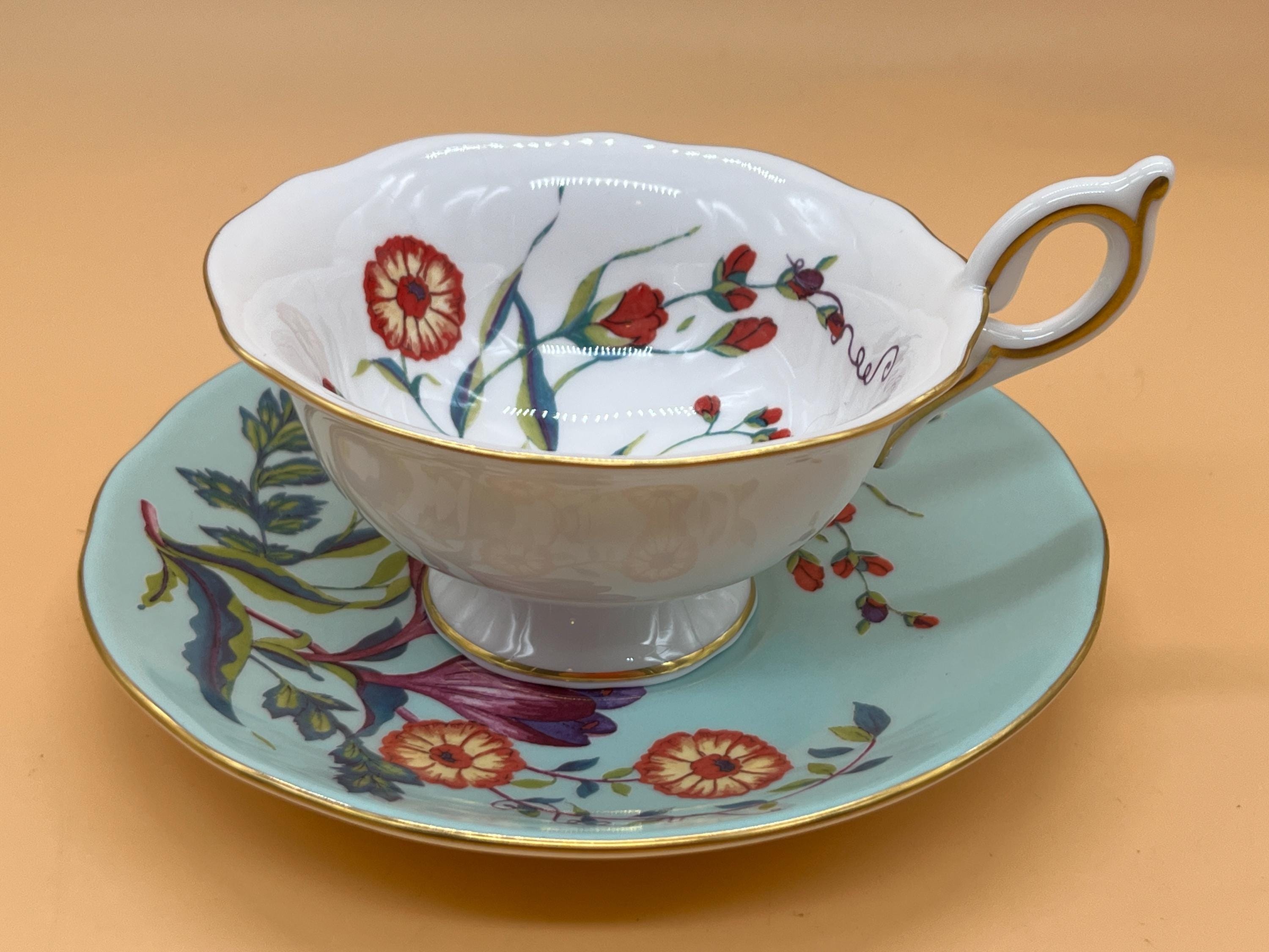 Argyle cup and saucer - Etsy 日本