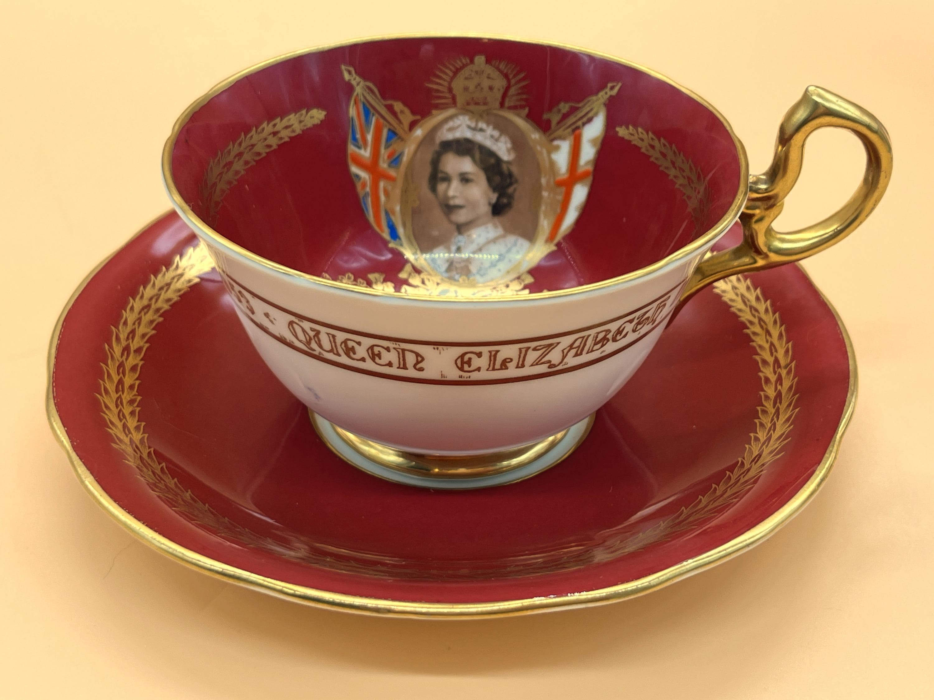 Queen Elizabeth Coronation June 1953 Saucer - Etsy