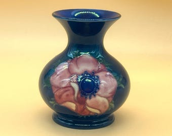 ウォルター・ムアクロフト作 ムアクロフト陶器 花瓶 アネモネ 小さな