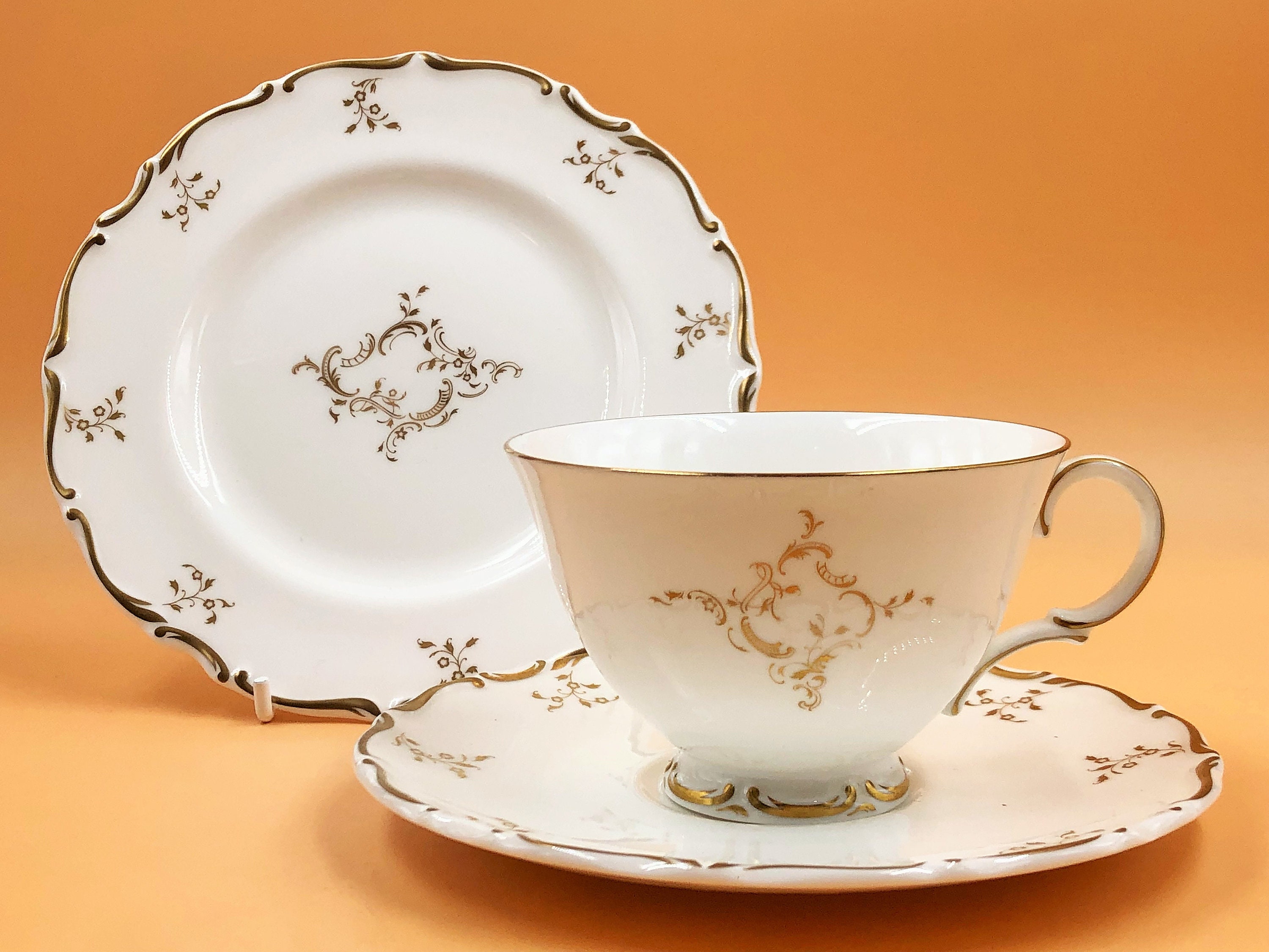 Vintage Royal Doulton China Monteigne Gold Trim Pattern Tea Etsy UK