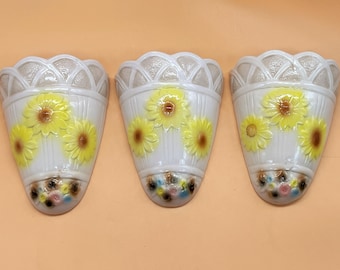 Arthur Wood & Sons Ceramic Wall Pockets, Made in England, Wall