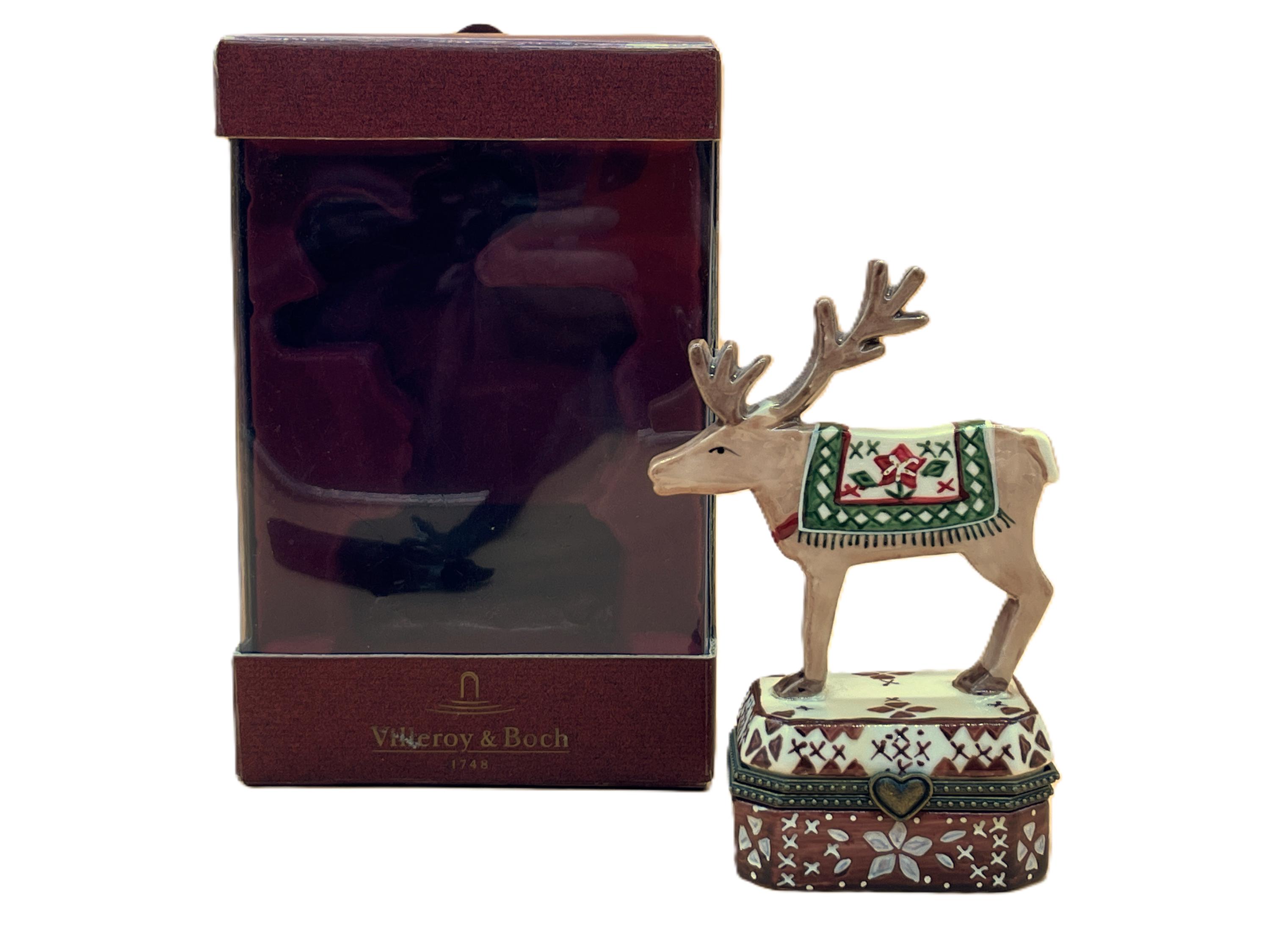 クリスマス Villeroy＆Boch サンタクロースとトナカイのソリ ビレロイ