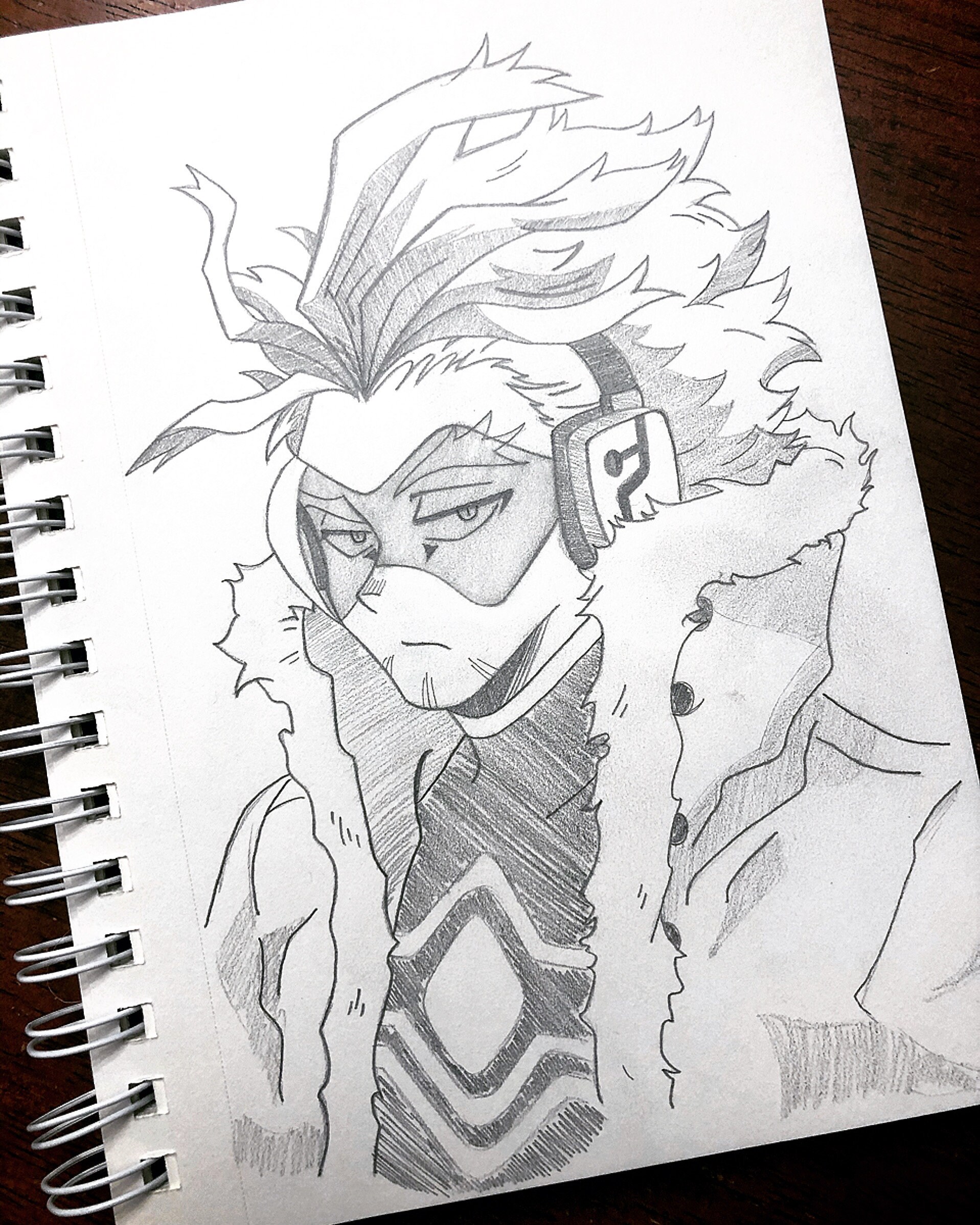 Original MHA Hawks Sketch | Etsy