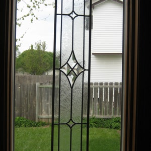 Bevelled Stained Glass, custom made for your window or as insert into cabinet doors. Additional bevel clusters available. image 2