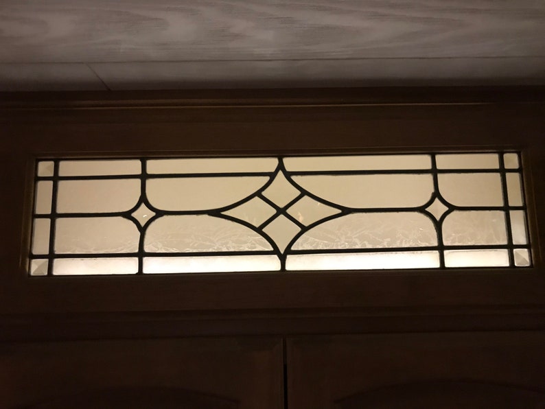 Bevelled Stained Glass, custom made for your window or as insert into cabinet doors. Additional bevel clusters available. image 3