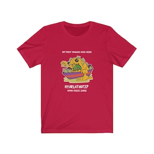 Cthulhu Nacho Cheese Sludge Chaos HP Lovecraft Unisex Jersey Short Sleeve Tee