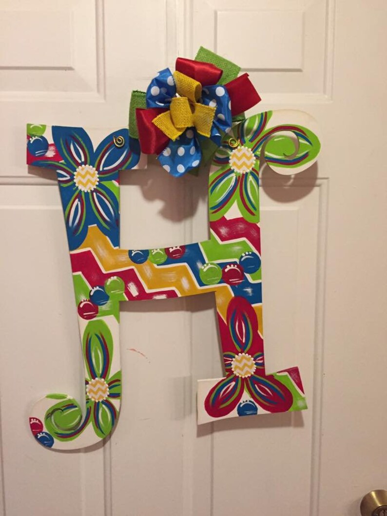 Customized wooden door hangers Etsy