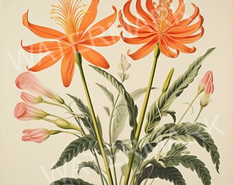 4 Botanical Art (Flowers) | AI-Generated Art