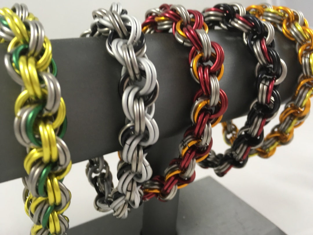 Double Spiral Chainmaille Bracelet - Etsy